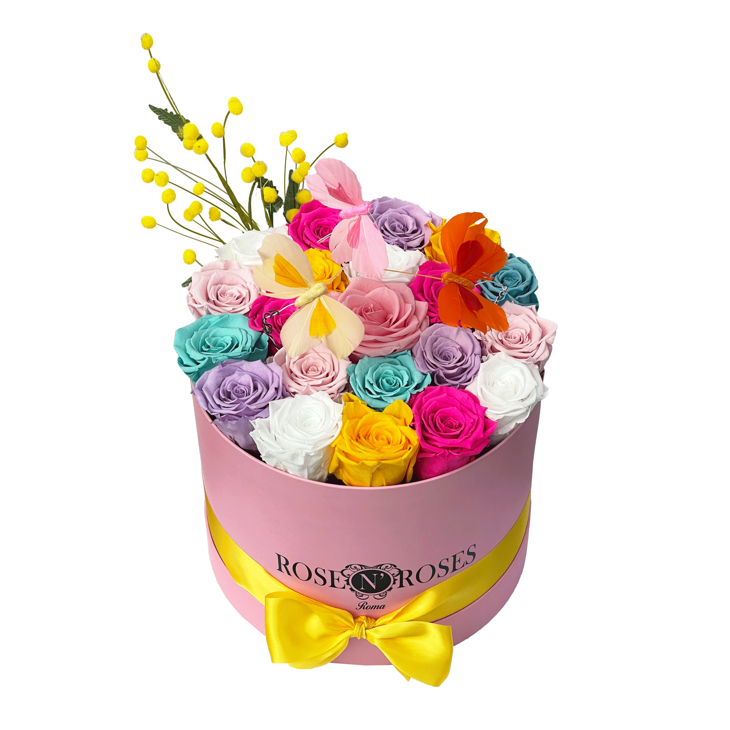 INFINITY - Medium Box Rose e Farfalle - immagine 2
