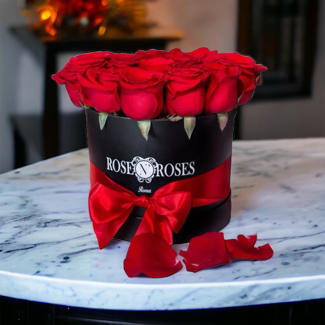CLASSIC - Small Box con rose fresche - immagine 4