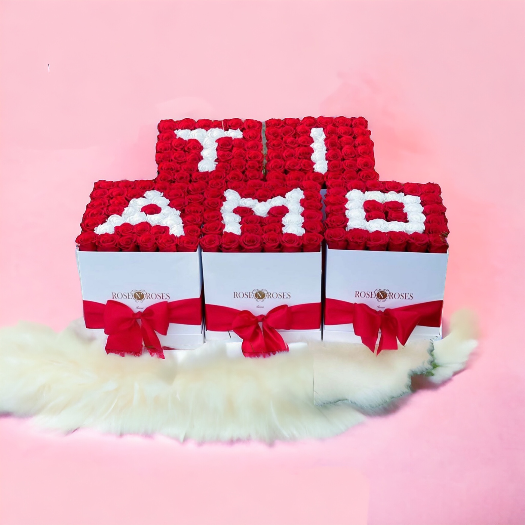 Set Allestimento - 5 MAXI Cube Box “Ti Amo” - immagine 3